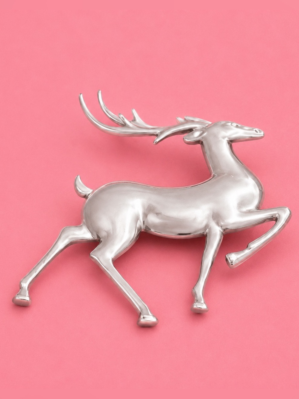 Vintage Reindeer Stainless Steel Waterproof Brooch
